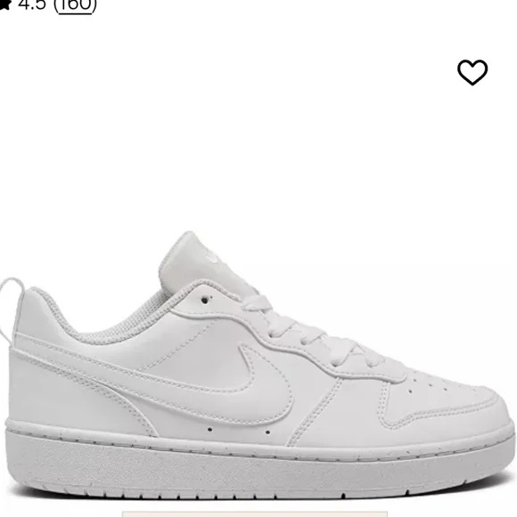 NikeBig Kids Court Borough Low Recraft Casual Sneakers from Finish LineLace up - Picture 2 of 8